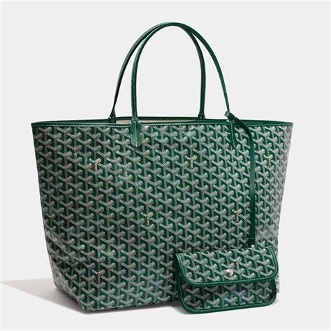 goyard tote green sizes|goyard tote with zipper.